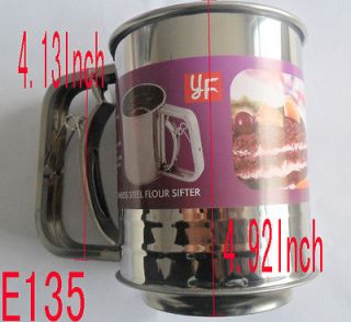 Baking tools ultra thick layer three cup Flour Sifter type stainless