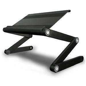 Portable Laptop Desk Notebook Stand Bed TV Tray PC Table Black