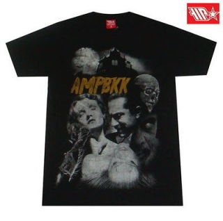 AMP T Shirt graffiti tattoo skateboard rock punk bike street fashion
