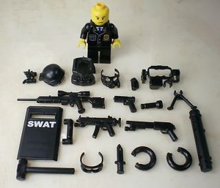 NO.15 7) custom swat team helmet weapson gun police army 15 parts