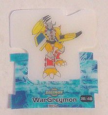 Digimon Mega Level   Plastic Popup Digi Clix Card~Wargreymo n #38 / 48