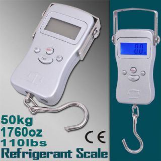 New 110lbs 50kg Digital Luggage Shipping Hanging Scale oz Postal