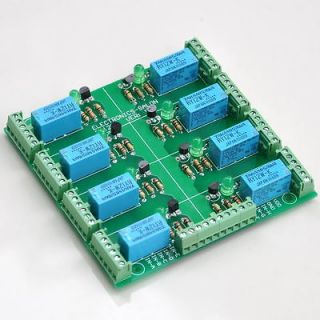 Eight DPDT Signal Relay Module Board, 12VDC SKU177006