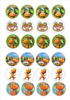 DESIGN Edible cake toppers decorations wafer rice paper Dinosaur train