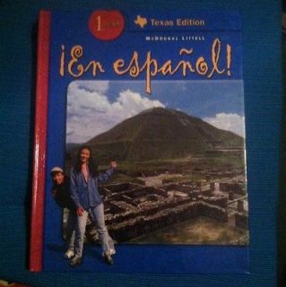 En Espanol Uno Texas Edition New 2004 Hardcover Student Edition