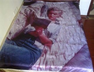 Marilyn Monroe Rare Reading In Bed Double Bed Duvet Quilt Cover