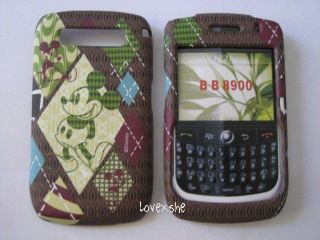 BlackBerry Curve 8900 DISNEY MICKEY MOUSE HARD CASE COVER BROWN COLOR