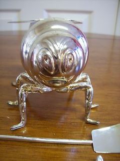 GODINGER SILVER PLATED HONEYBEE HONEY CONTAINER W/ BOX (WOW!)