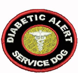 Diabetic Alert Service Dog Vest Patch Support Patches Working Dog