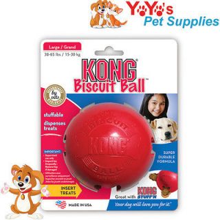 Kong Large Biscuit Ball Dog Toy Chew Treat Dispenser Boredom Buster