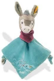 Steiff Baby New Issy Donkey Comforter Security Blanket Toy Made In