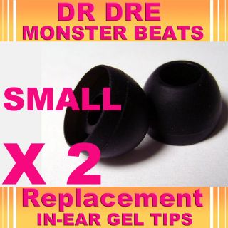 Dr Dre Monster Beats In Ear Buds Gel Tips Small HeadPhones Headset