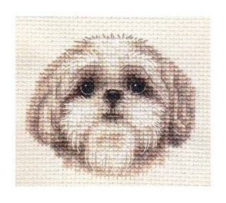 SHIH TZU puppy, dog ~ Full counted cross stitch kit, all materials