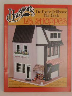 Les Shoppes Store dollhouse Plans Book Houseworks