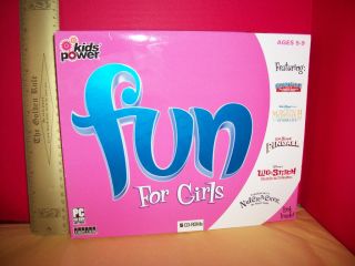 NEW Disney Computer Game SET Fun for Girls 5 CD ROM Bonus DVD Little