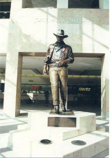 Orange County CA John Wayne Statue John Wayne Airport Rob Nelson