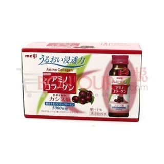 Meiji Amino Collagen Drink (Grape) Beauty Supplement 10bottles