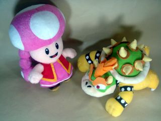 Newly listed lot 2 mario bros wario bowser 10 11 plush toy doll
