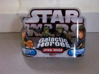 GALACTIC HEROES STAR WARS PRINCESS LEIA Endor General & Rebel 2 Pak