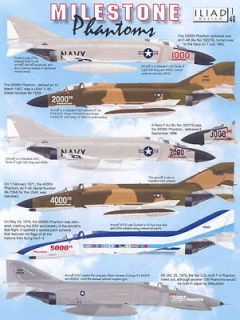 Iliad Decals 1/48 MILESTONE PHANTOMS McDonnell Douglas F 4 Phantom II
