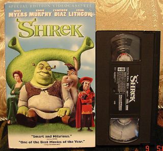 Shrek Dreamworks Video Vhs VERY GOOD CONDITION Slipcase $3 ships 1 & $
