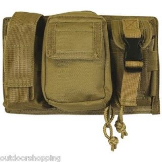 COYOTE BROWN TRIPLE PANEL POUCH   MOLLE, Holds Mags/Speed Loaders/ETC