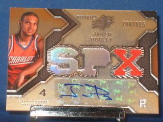 Jared Dudley 2007 08 SPx Autograph Rookie Jersey #113 (280/825
