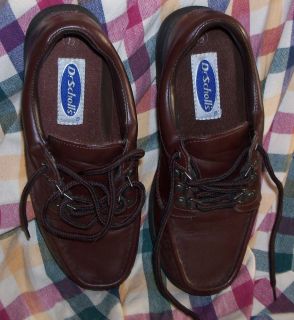MENS DR. SCHOLLS BROWN LEATHER OXFORDS 7 1/2M NICE CONDITION