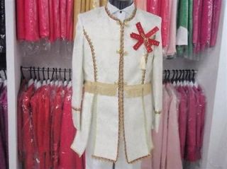 Fashion mens groom clothing dresses suit suits coat+pants White free