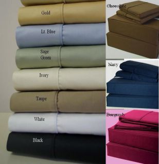 COUNT EGYPTIAN COTTON ALL SIZE US BEDDING COLLECTION SHEETS DUVETS