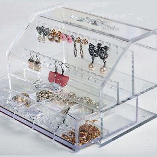 Rings Earrings Necklaces Jewelry storage Organizer Drawer box st 827