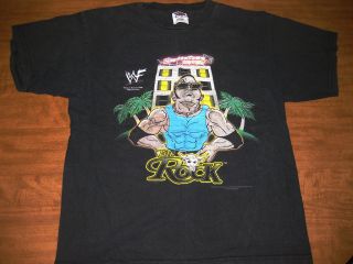 ROCK youth T shirt XL pro wrestling DWAYNE JOHNSON size 18 20 WWF
