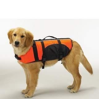 Designs AQ16 X Large   Aquatic Dog Life Preserver Teacup Size   Orange
