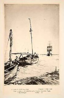 1929 Aquatone Philip Kappel Visitor Saint Marc Haiti Ship Dock Boat