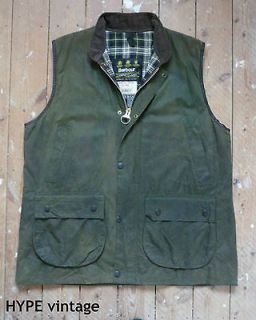 XL BARBOUR Westmorland Green A220 Sleeveless wax waistcoat jacket coat