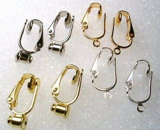 FREE SHIP CLIP ON EARRING CONVERTERS VARIETY PACK  POST or DANGLE