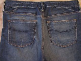 GAP 1969 Long & Lean Size 8 Extra Long Dark Wash Trouser Leg Stretch