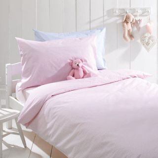 Pink Gingham Check Girls Bedding Duvet Quilt Bed Set