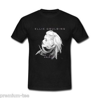 Ellie Goulding Singer Halcyon Album High Quality Black T shirt Size XS