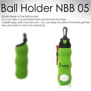 New Golf NBB 05 Ball Holder 3 Balls Case Neo Plan Green Color Free