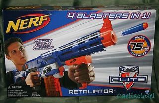 NERF Dart Gun RETALIATOR 4 Blasters in 1 N Strike Elite NEW