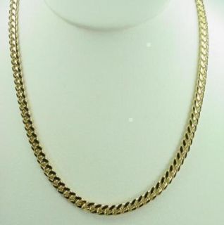 18K Gold Overlay Cuban Curb Chain Link Necklace or Bracelet   Lifetime