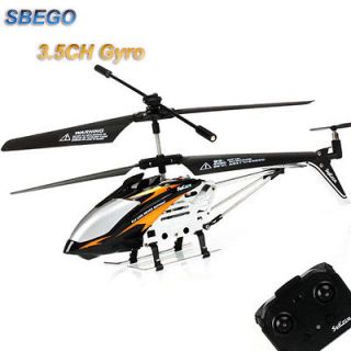 Mini 3.5 CH Infrared Ultralight RC Helicopter With Gyro Kids Toy Gold