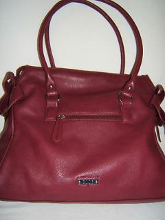 New Elle Womens Handbag Purse Shopper Bag Satchel Tote Raspberry New
