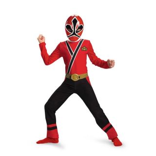 Power Rangers RED Ranger Samurai Classic Child Costume Size 10 12