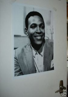 MARVIN GAYE EARLY PORTRAIT 1964 NEW B/W POSTER