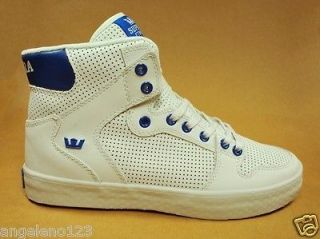 SUPRA Shoes Vaider Ash White Royal Fashion Sneakers High Top Men