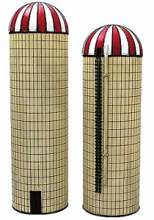 Newly listed N Scale  COUNTRY RURAL FARM   CONCRETE STAVE SILO  2 pack