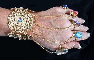 bracelet slave costume jewelry accessory cleopatra roman gold gems