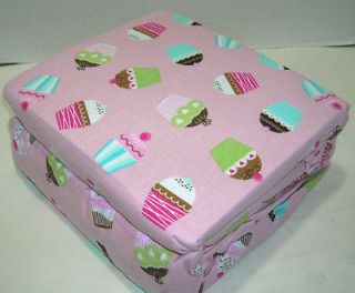 Home Classics Heavyweight Cotton Cup Cake Pink CupCake Flannel Queen